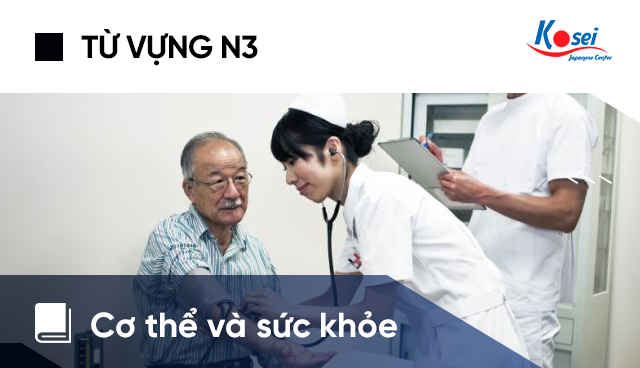 Từ vựng tiếng Nhật N3: Cơ thể và sức khỏe